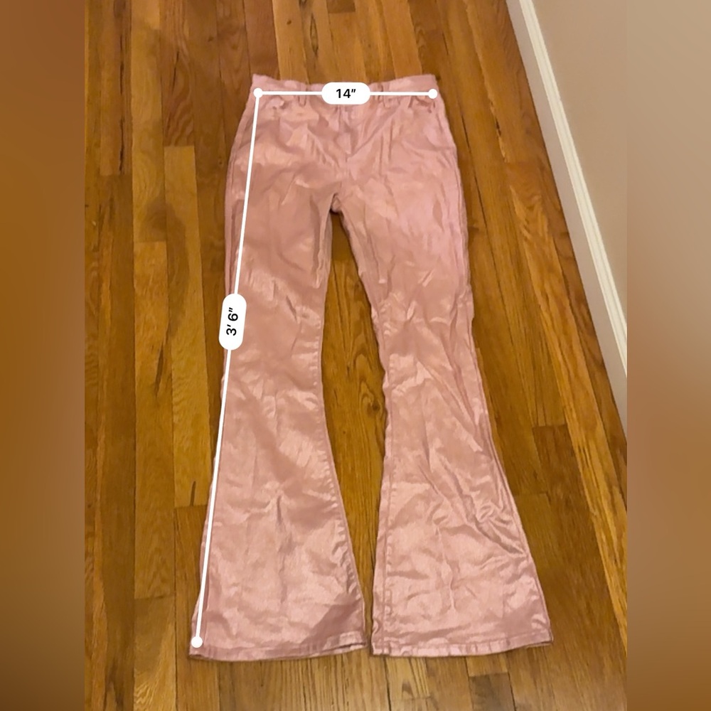 Edikted Luna Faux Leather Flare Jeans XL - Picture 11 of 11
